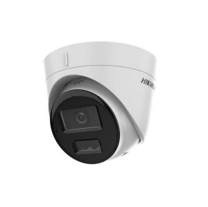 Cameră HikVision 4 MP Smart Hybrid Light Fixed Light Turret Network Camera, 2,8 mm, IR, lumină albă până la 30 m, 120 dB WDR, H.265+, IP67, microfon încorporat, slot pentru card de memorie încorporat, suport micro SDXC ( 512 GB), 12 Vdc/PoE 6,5 W