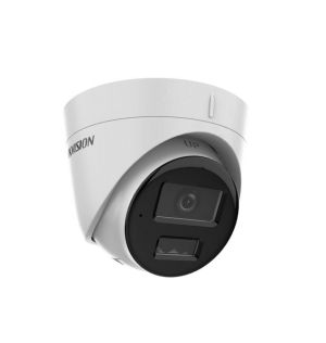 Cameră HikVision 4 MP Smart Hybrid Light Fixed Light Turret Network Camera, 2,8 mm, IR, lumină albă până la 30 m, 120 dB WDR, H.265+, IP67, microfon încorporat, slot pentru card de memorie încorporat, suport micro SDXC ( 512 GB), 12 Vdc/PoE 6,5 W