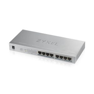 Comutator ZyXEL GS1008-HP, 8 porturi Gigabit PoE+ Switch desktop neadministrat, 8 x PoE, 60 W