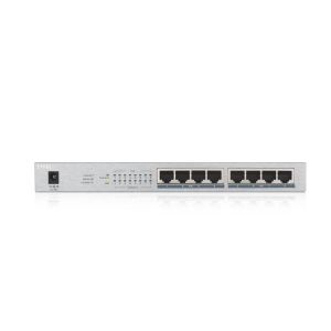 Comutator ZyXEL GS1008-HP, 8 porturi Gigabit PoE+ Switch desktop neadministrat, 8 x PoE, 60 W