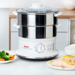 Aparat de gatit cu abur Tefal VC145130, seria Convenient alb