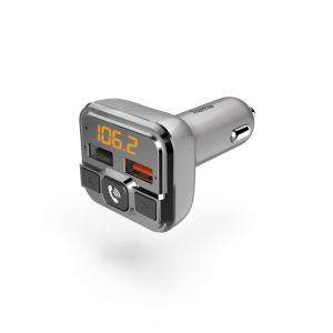 Hama Bluetooth® FM Transmitter for Car Radio, Hands-Free Device, 2 x USB Port