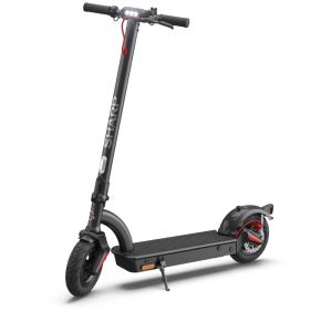 Trotineta electrica Trotineta electrica Sharp, Raza de incarcare: 40 km, Afisaj LED, Port de incarcare USB, Bluetooth, Certificare IPX4, Dimensiune roata: 10", Sisteme de franare duale, Sonerie mecanica, Sarcina maxima: 120 kg, Negru + Sharp SG-PH01EW -1P