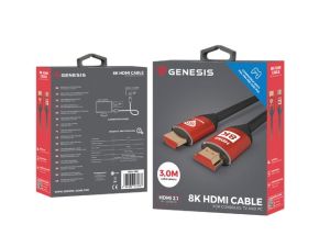 Cablu HDMI de ultra mare viteză Genesis pentru PS5/PS4 3M 8K V2.1