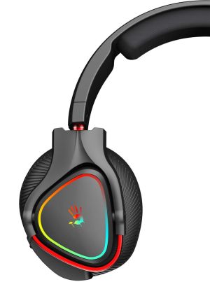 Căști fără fir pentru gaming A4TECH Bloody MR710, Bluetooth v5.0, 2.4Ghz, RGB, Microfon, Negru