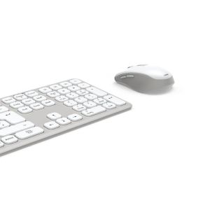 Hama Wireless keyboard and mouse set WKM-550, бяла, 173066