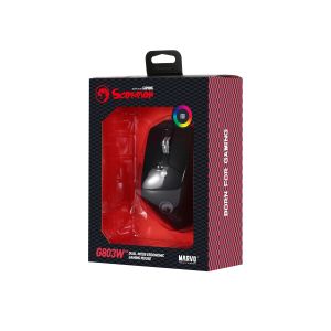 Marvo Wireless Gaming Mouse Duke 55 G803 BK - 4000dpi, 2.4G, Bluetooth