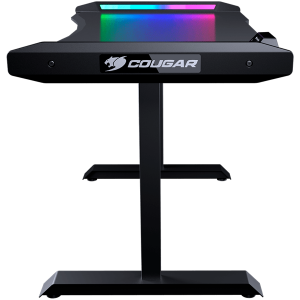 COUGAR Mars 120 Oyun Masası, USB 3.0 x 1/ USB 2.0 x 1/ 3.5mm Ses jakı x 2/RGB düğmesi, 1250x810x740(mm), Ergonomik ve Çizilmeye Dayanıklı Oyun Alanı, Karbon Fiber Doku, Çok Fonksiyonlu Tasarım, Çift Taraflı ARGB, Kaynaklı Çelik Çerçeve, Maksimum Stabilite