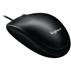 Mouse cu fir LOGITECH B100 - NEGRU - USB - B2B