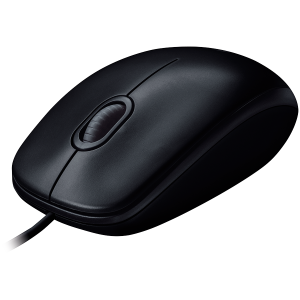 Mouse cu fir LOGITECH B100 - NEGRU - USB - B2B