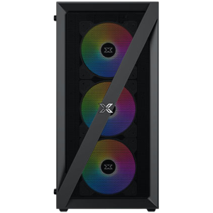 Blade EN40887 ATX/M-ATX/MINI ITX, USB3.0 X1, USB2.0 X2, HD AUDIO, panou frontal Mehsed Grill și sticlă temperată stânga, 4 bucăți ventilator LED X20C cu rulare automată