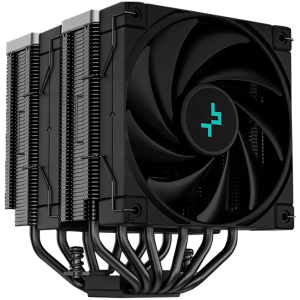 DeepCool AK620 Zero Dark, CPU Air Cooler, 1x120mm FK120 PWM FDB Fan, ARGB, 6 Heatpipes, Fluid Dynamic Bearing, LGA2066/2011-v3/2011/1700/1200/1151/1150/1155, AMD AM5/AM4, 3Y, R -AK620-BKNNMT-G-1