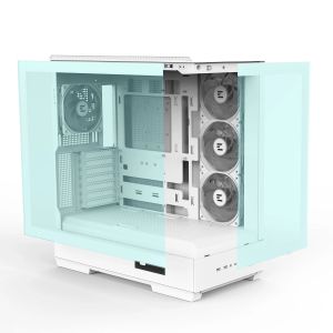 Zalman Case ATX - P50 DS White - Digital Display, Addressable RGB