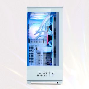 Zalman Case ATX - P50 DS White - Digital Display, Addressable RGB