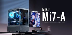 1stPlayer кутия Case ATX - MIKU Mi7-A White - Reversed fans included