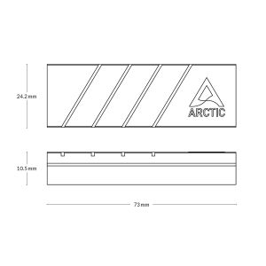 Arctic M.2 2280 SSD Cooler - M2 Pro (Silver)