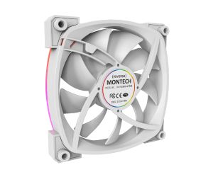 Montech RX120 PWM, REVERSE Fan, 120mm, ARGB, White