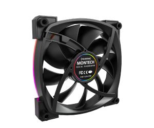 Montech RX120 PWM, REVERSE Fan, 120mm, ARGB, Black