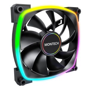 Montech вентилатор AX140 PWM, Fan 140mm, ARGB, Black