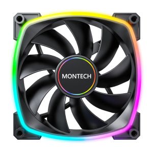 Montech вентилатор AX140 PWM, Fan 140mm, ARGB, Black