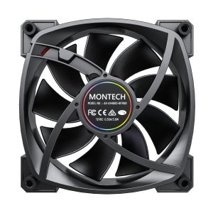 Montech AX140 PWM, Fan 140mm, ARGB, Black