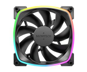 Montech AX120 PWM, Fan 120mm, ARGB, Black