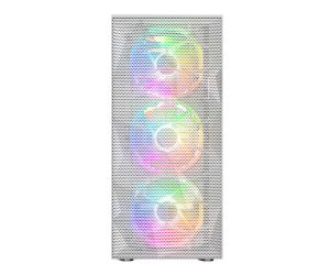 Montech X3 MESH, Mid-tower Case, TG, 6 fixed RGB Fans, White