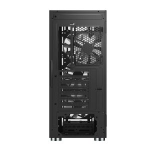 Montech X3 GLASS, Mid-tower Case, TG, 6 fixed RGB Fans, Black