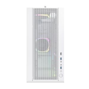 Montech SKY TWO, Mid-tower Case, TG, 4x120mm ARGB Fans, White
