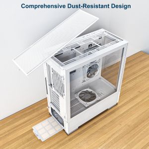 Montech SKY TWO, Mid-tower Case, TG, 4x120mm ARGB Fans, White