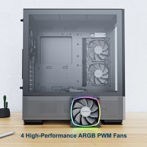 Montech SKY TWO, Mid-tower Case, TG, 4x120mm ARGB Fans, Black