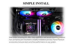 Răcire cu apă Thermalright Răcire cu apă Aqua Elite 240 Negru A-RGB V3 - LGA1851/LGA1700/AM5