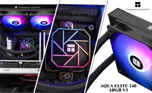 Răcire cu apă Thermalright Răcire cu apă Aqua Elite 240 Negru A-RGB V3 - LGA1851/LGA1700/AM5