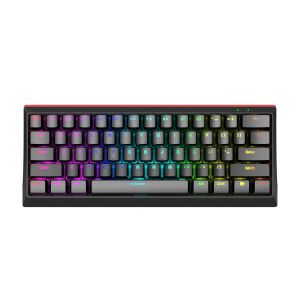Tastatură de gaming Marvo Tastatură mecanică de gaming 61 de taste TKL - KG962G - comutatoare roșii, RGB