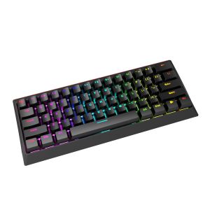 Tastatură de gaming Marvo Tastatură mecanică de gaming 61 de taste TKL - KG962G - comutatoare roșii, RGB