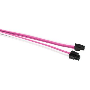 1stPlayer комплект удължителни кабели Custom Modding Cable Kit Pink/White - ATX24P, EPS, PCI-e - PKW-001