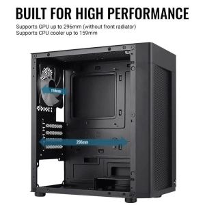 AeroCool кутия Case mATX - Hexform-G-BK-v2 - 3 fans included