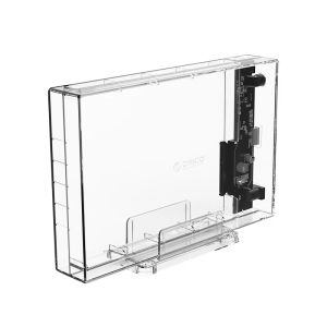 Orico cutie de stocare pentru discuri - Carcasă - 3,5 inchi USB3.0 transparentă, verticală - 3159U3