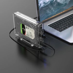 Orico cutie de stocare pentru discuri - Carcasă - 3,5 inchi USB3.0 transparentă, verticală - 3159U3