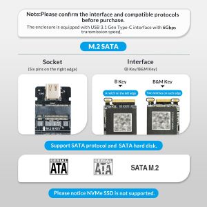 Cutie externă Orico pentru stocare pe disc - Carcasă - cheie M.2 NVMe M - USB3.1 Gen2 Type-C, 10Gbps - HM2-G2-BK