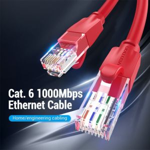 Cablu Vention LAN UTP Cat.6 Patch Cable - 1M Roșu - IBERF