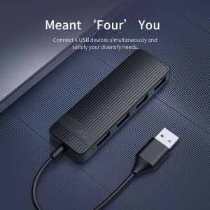 Orico хъб USB2.0 HUB 4 port Black - FL02-BK