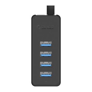 Orico USB3.0 HUB 4 port - USB/Micro USB input, Black - W5P-U3-030