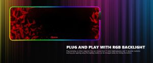 Mouse pad luminoasă Marvo Gaming Mousepad MG011- Mărime XL, RGB, hub USB