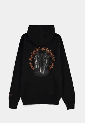 Hoodie DIFUZED The Lord of the Rings - Black Sauron - Men's Zipper, L