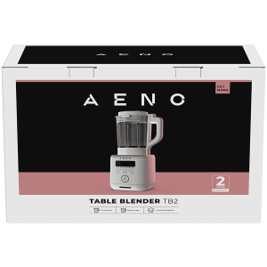 AENO Table Blender-Soupmaker TB1: 800W, 35000 rpm, mod de fierbere, cană din sticlă borosilicată mare, 1,75 L, 8 programe automate, 9 viteze, temporizator, timp prestabilit, afișaj LED