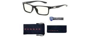 Home and Office glasses Gunnar Vertex Onyx, Clear Natural, Black