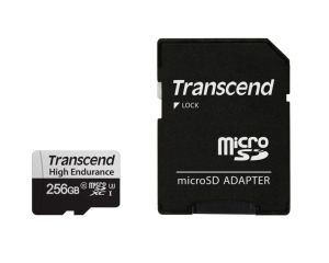 Memorie Transcend 256 GB micro SD cu adaptor U3, HighRezistenta