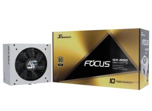 Power Supply SEASONIC FOCUS GX-850 White 850W 80+ Gold, Fully Modular