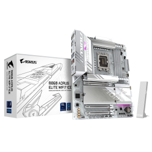 Дънна платка GIGABYTE B860 AORUS ELITE WIF 7 ICE, LGA 1851